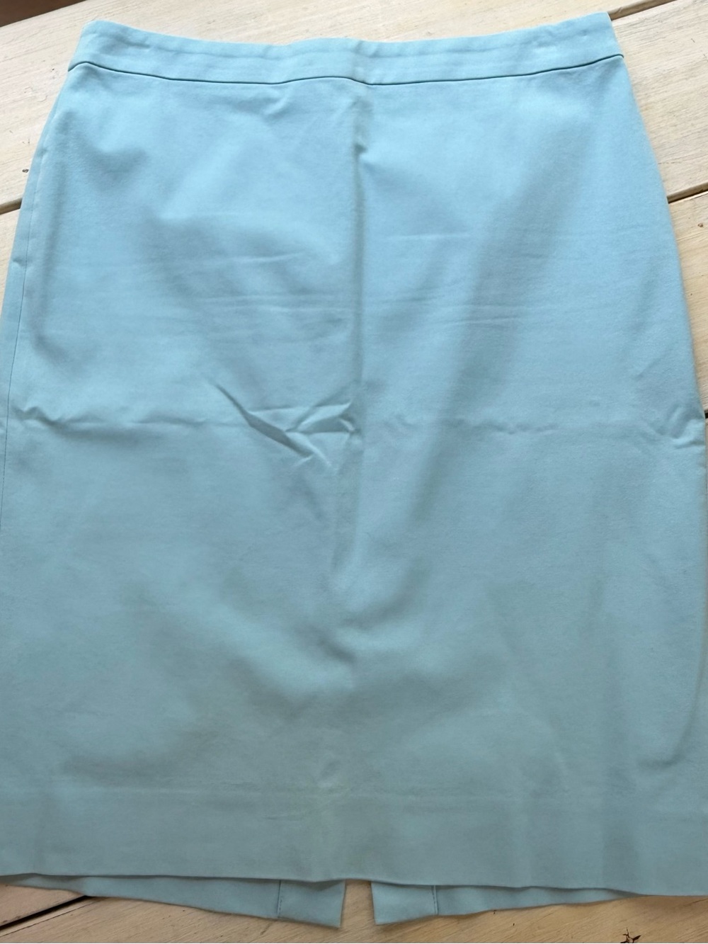 J. Crew Light Blue Pencil Skirt
